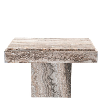 Eichholtz Sartoria Side Table, Silver Travertine (119216)