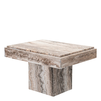 Eichholtz Sartoria Side Table, Silver Travertine (119216)