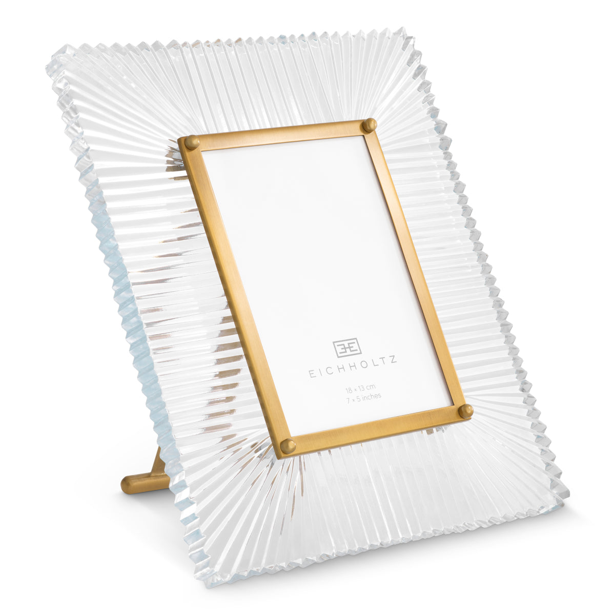 Eichholtz Camille Picture Frame, Clear Glass, Antique Brass (119224)