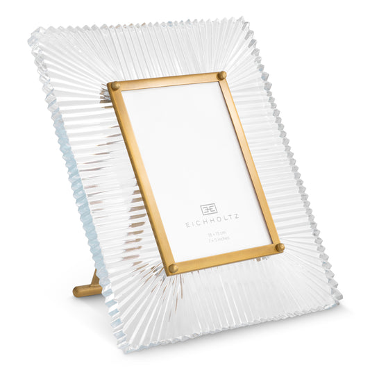 Eichholtz Camille Picture Frame, Clear Glass, Antique Brass (119224)