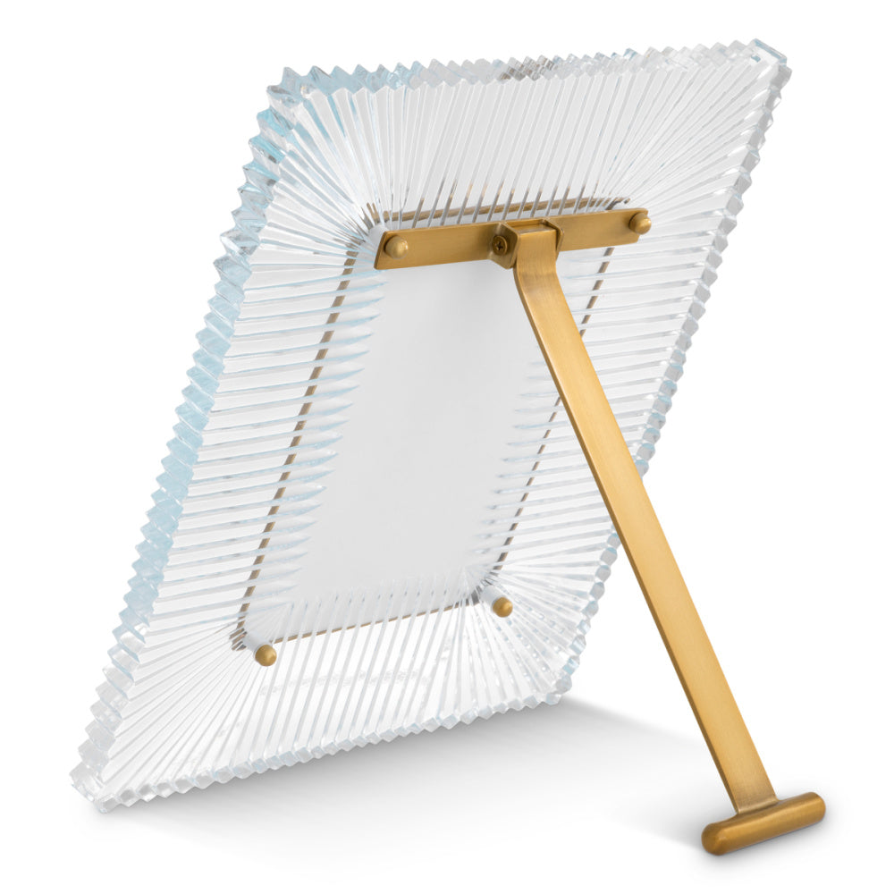 Eichholtz Camille Picture Frame, Clear Glass, Antique Brass (119224)