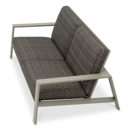 Eichholtz Belle Vue Outdoor Sofa, Grey, Grey Faux Rattan (119229)