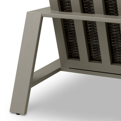 Eichholtz Belle Vue Outdoor Sofa, Grey, Grey Faux Rattan (119229)