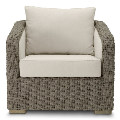 Eichholtz Bryson Outdoor Chair, Faux Woven Rattan, Viola Sand (A119252)