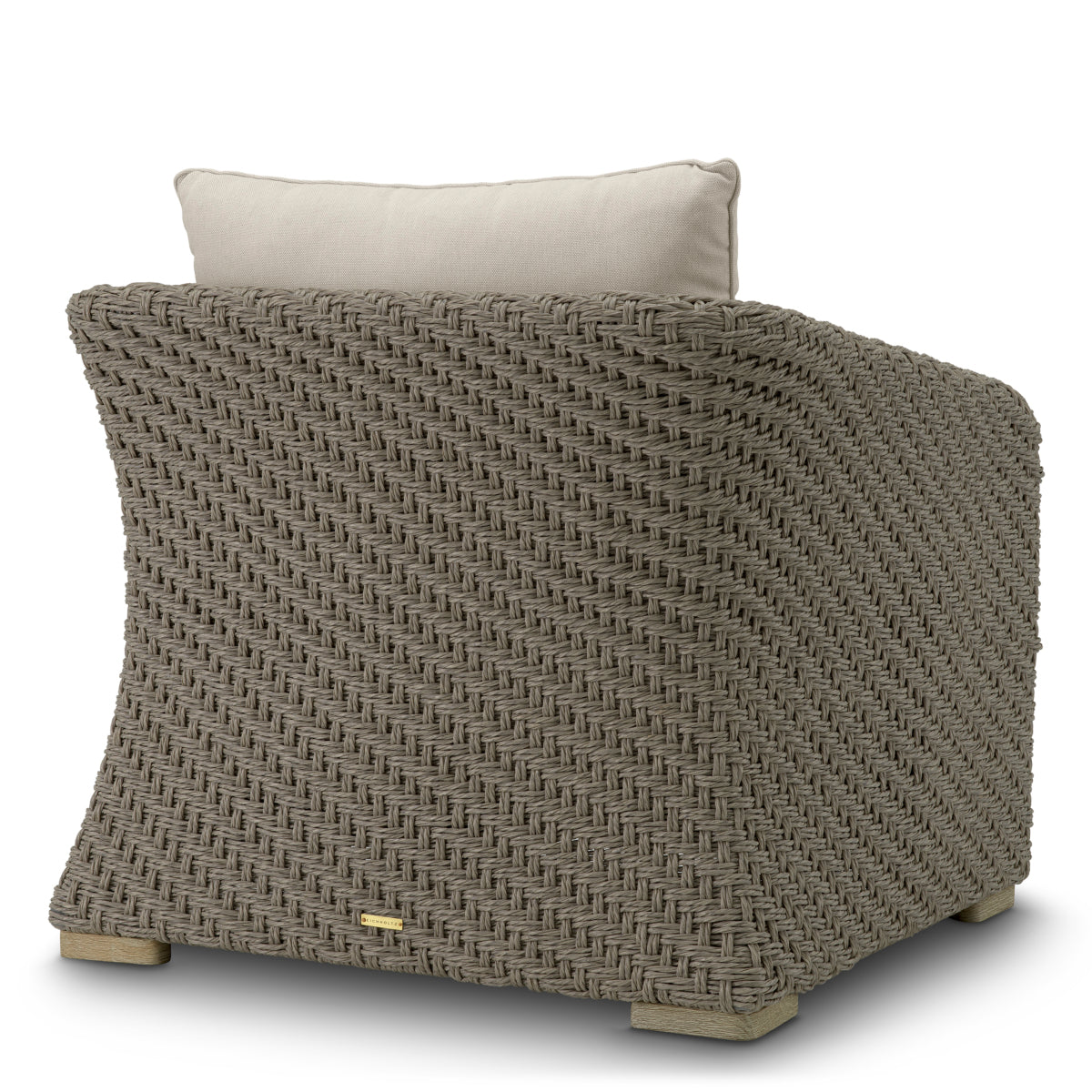 Eichholtz Bryson Outdoor Chair, Faux Woven Rattan, Viola Sand (A119252)