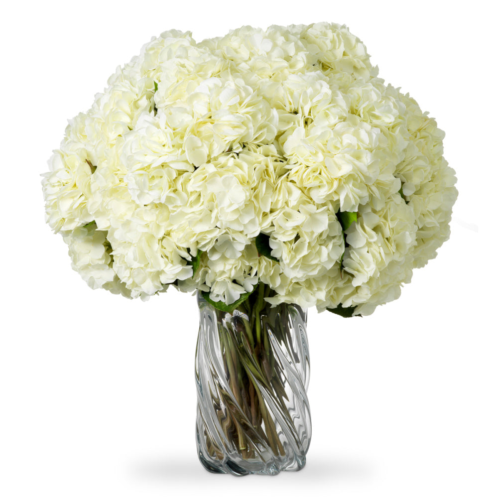 Eichholtz of Hydrangeas Bouquet, White Tones Real Touch 48 Pcs/2 Varieties (119291)