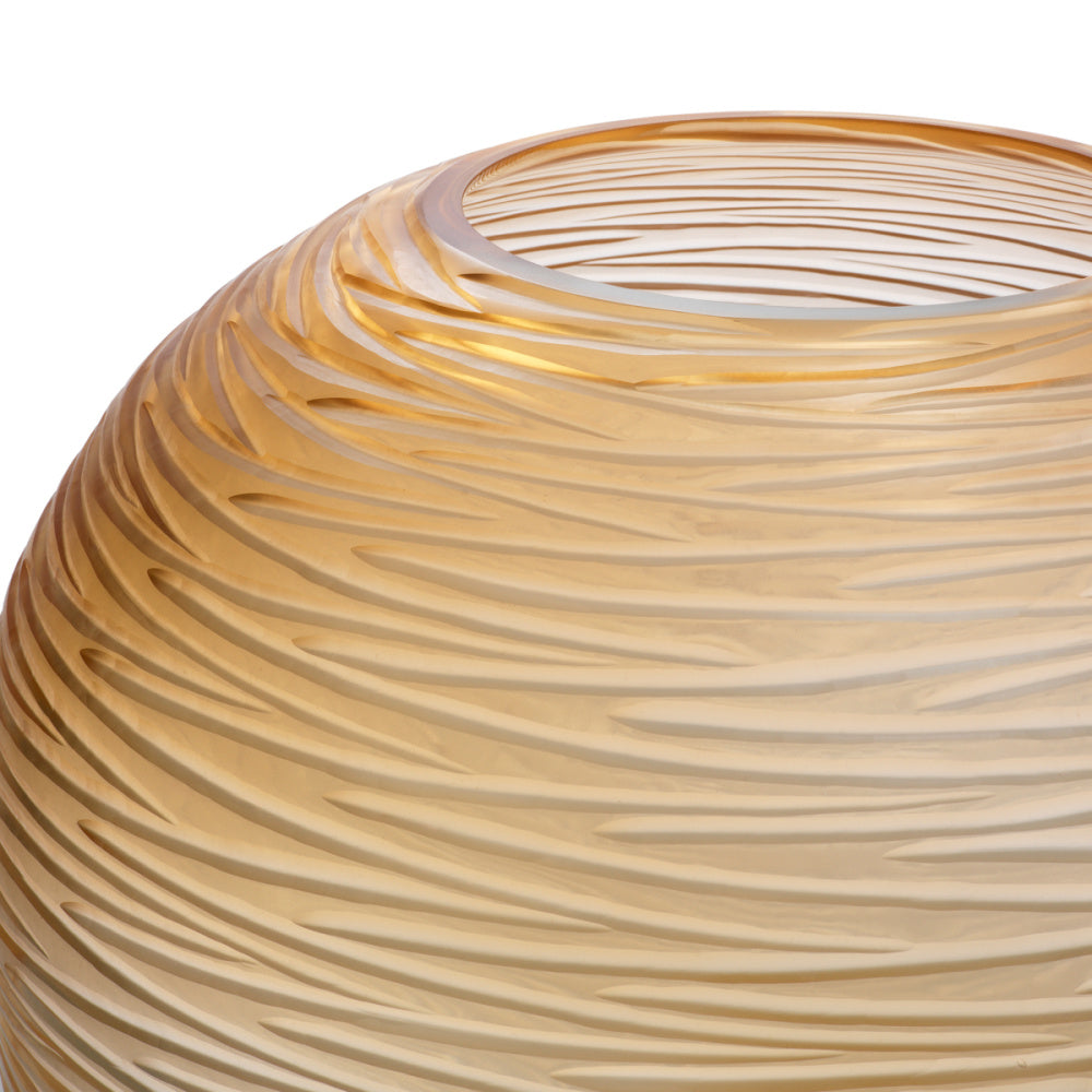 Eichholtz Alessio Vase, Small, Peach Glass (119306)