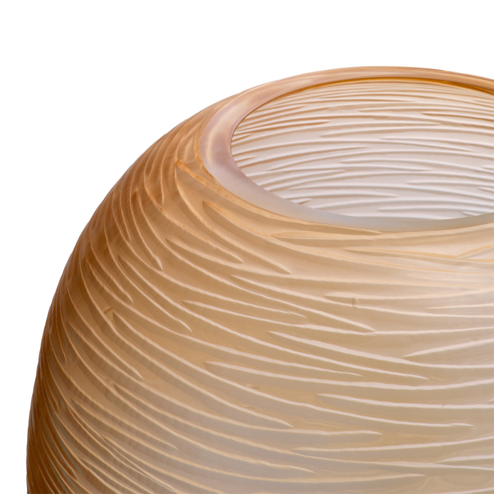 Eichholtz Alessio Vase, Large, Peach Glass (119307)