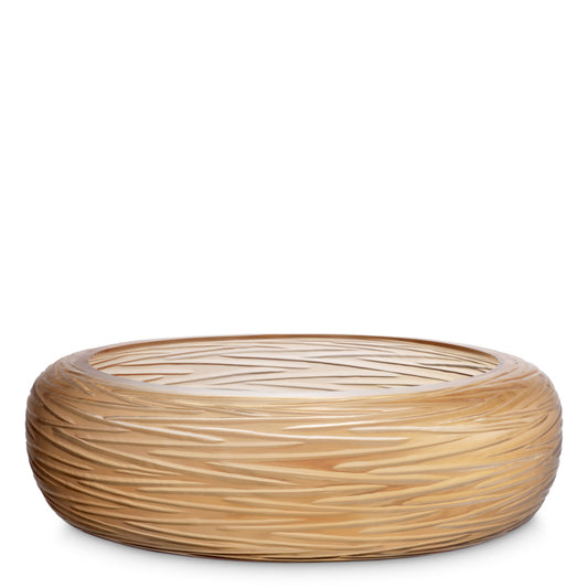 Eichholtz Alessio Bowl, Peach Glass (119308)