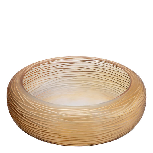 Eichholtz Alessio Bowl, Peach Glass (119308)