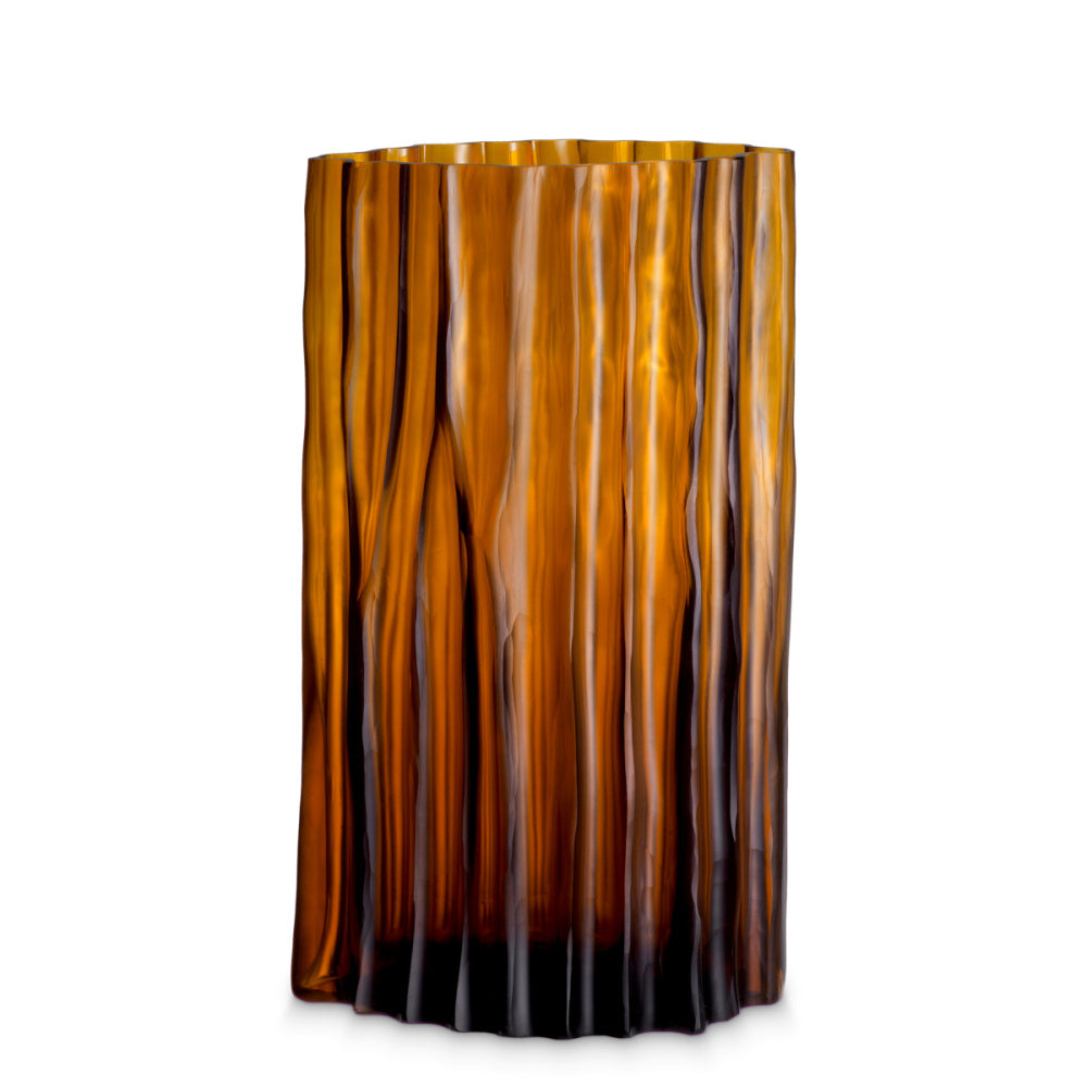 Eichholtz Vivente Vase, Small, Amber Glass (119312)