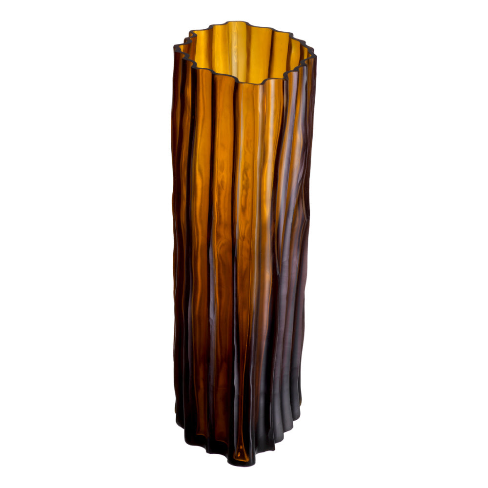 Eichholtz Vivente Vase, Small, Amber Glass (119312)