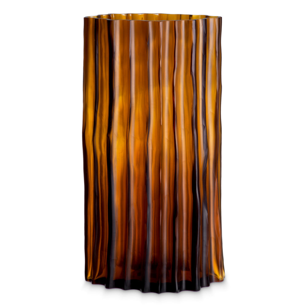 Eichholtz Vivente Vase, Large, Amber Glass (119313)