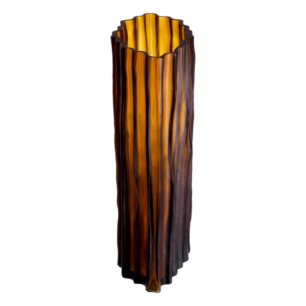 Eichholtz Vivente Vase, Large, Amber Glass (119313)