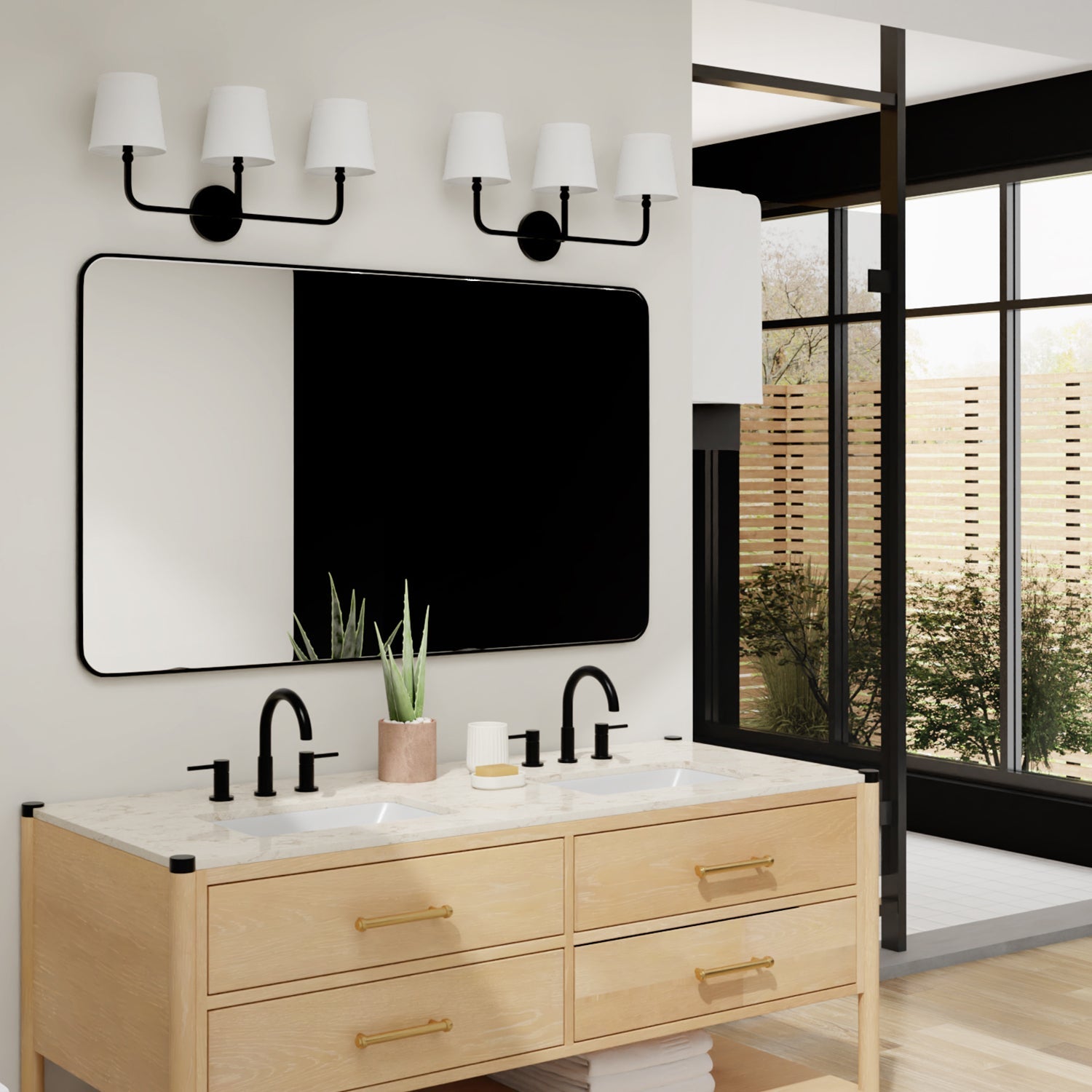 Capital Dawson Vanity Light Matte Black