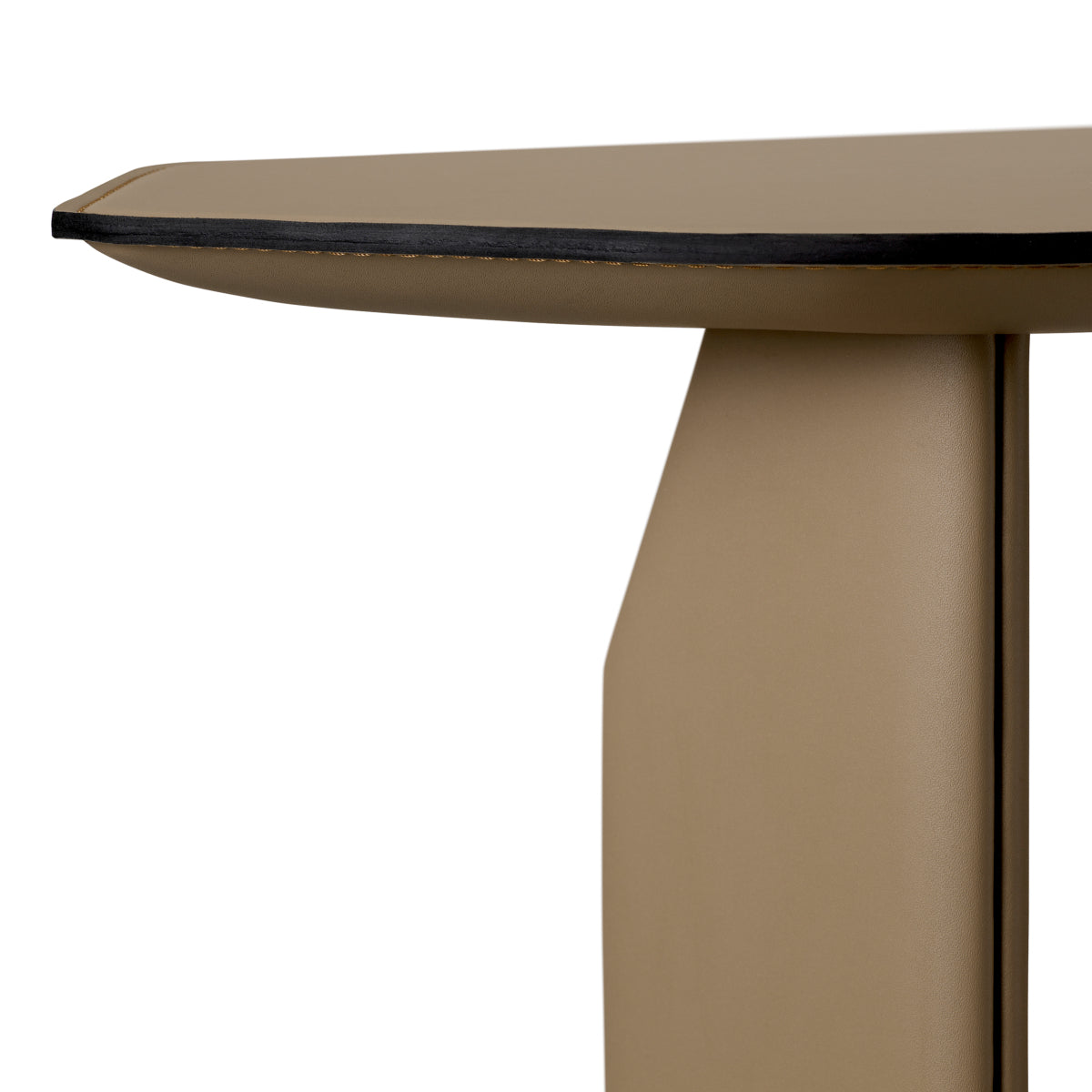 Eichholtz Maurizio Side Table, Faux Leather Brown (119338)