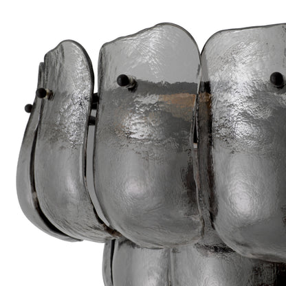 Eichholtz Gustave Chandelier, Smoke Glass, Bronze (119342UL)