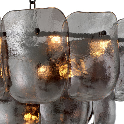 Eichholtz Gustave Chandelier, Smoke Glass, Bronze (119342UL)