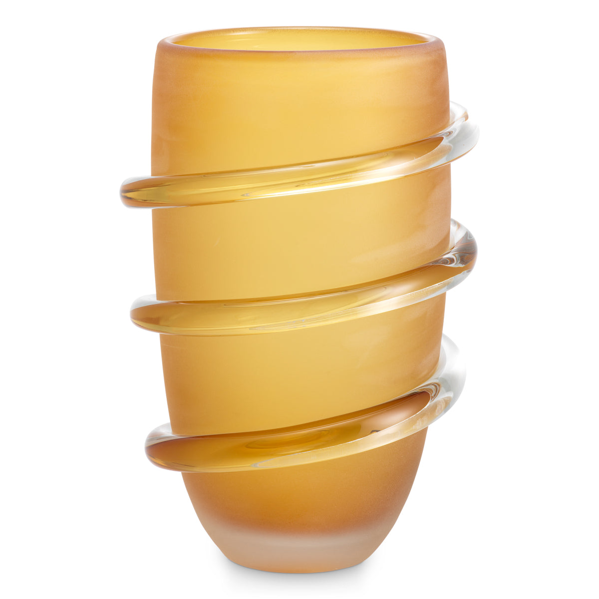 Eichholtz Eliano Vase, Large, Frosted Amber (119403)