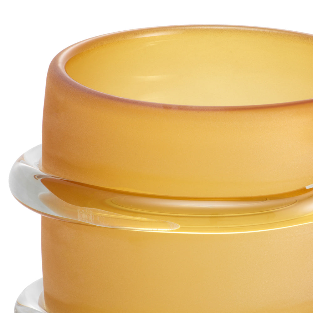 Eichholtz Eliano Vase, Large, Frosted Amber (119403)