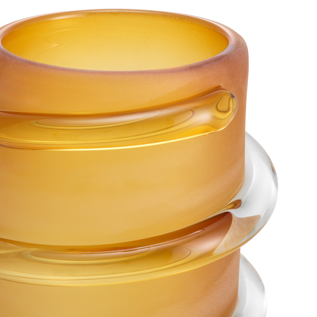 Eichholtz Eliano Vase, Small, Frosted Amber (119404)
