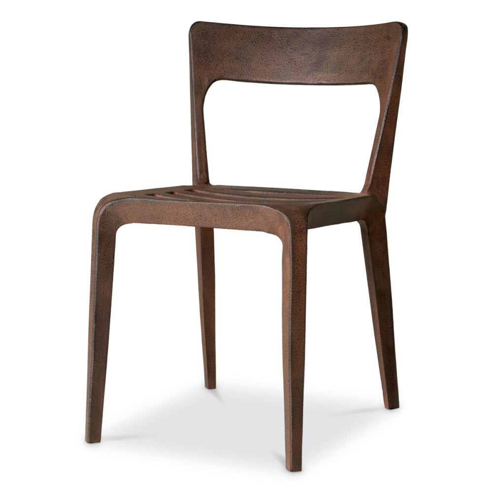 Eichholtz Quentin Dining chair, Recycled Aluminium, Oxidized Look (119416)