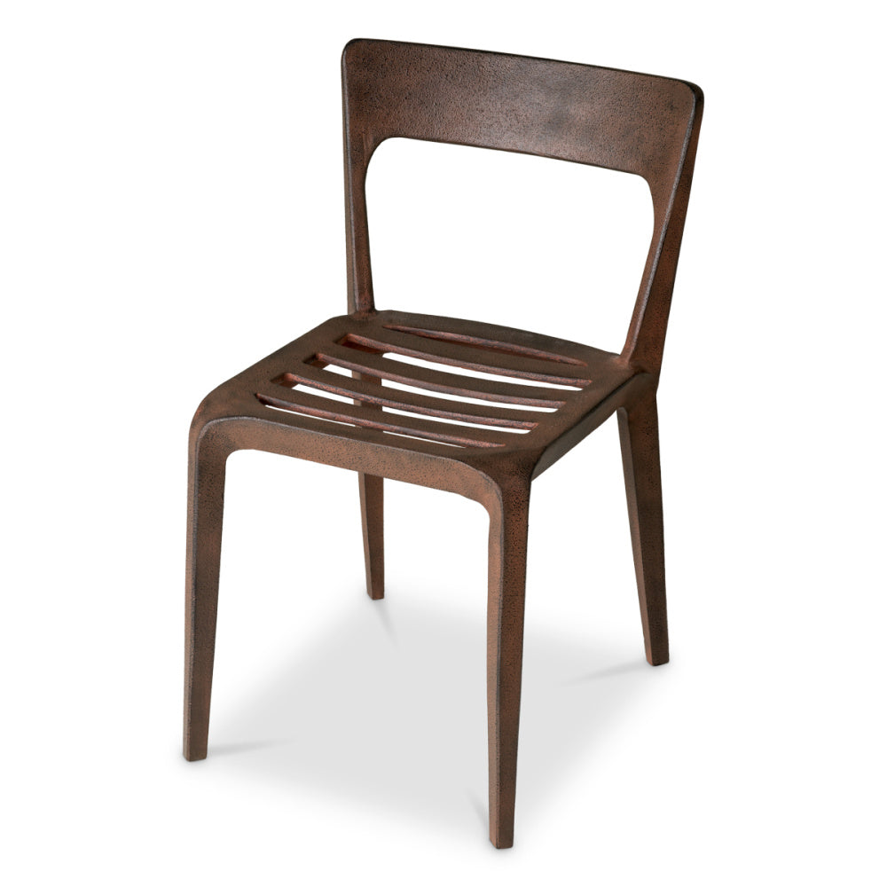 Eichholtz Quentin Dining chair, Recycled Aluminium, Oxidized Look (119416)