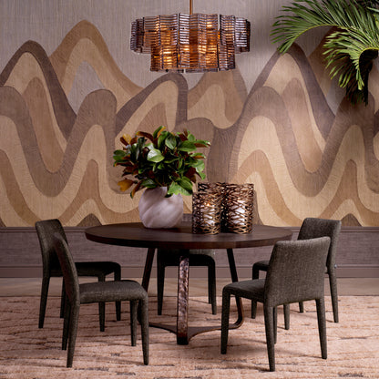Eichholtz Leiza Dining Chair, Renato Brown, Stain Resistance (A119420)