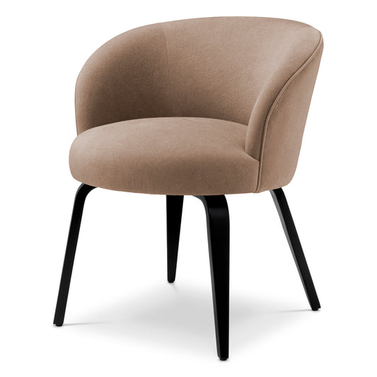 Eichholtz Vichy Dining Chair, Tondro Beige, Black Legs (A119441)
