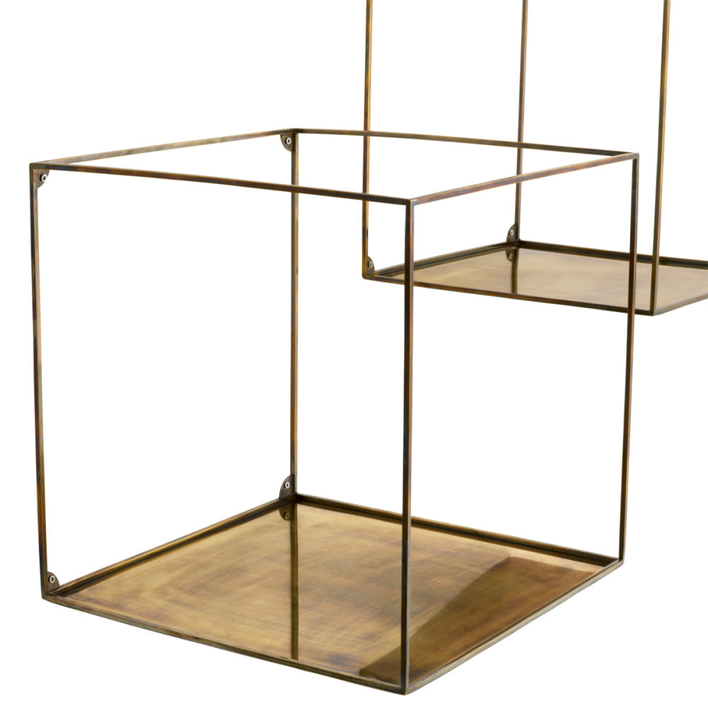 Eichholtz Deco Wall Rack, Vintage Brass (119489)