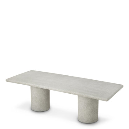 Eichholtz Cloverdale Outdoor Dining Table, Grey Stone Texture (119531)