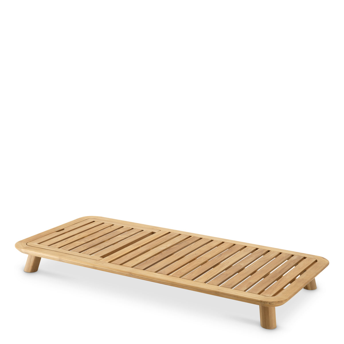 Eichholtz Weston Single Outdoor Daybed, Natural Teak, Viola Sand (119556)