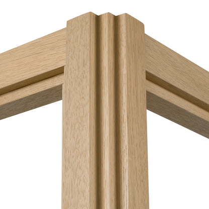 Eichholtz Tribeca Canopy Bed, Natural Oak Veneer (119586)