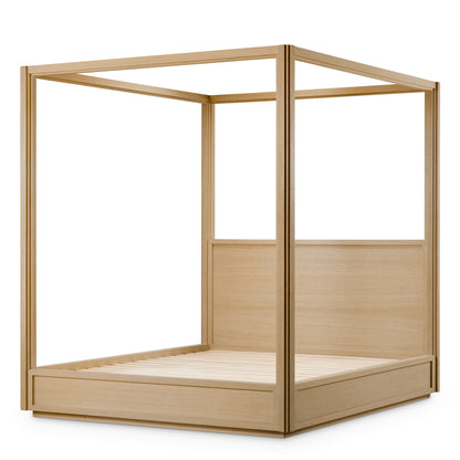 Eichholtz Tribeca Canopy Bed, Natural Oak Veneer (119586)