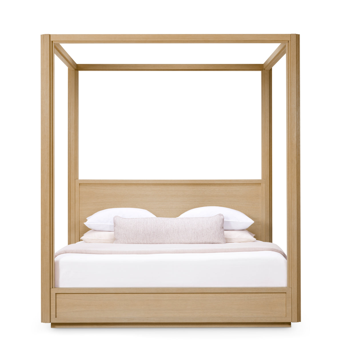 Eichholtz Tribeca Canopy Bed, Natural Oak Veneer (119586)