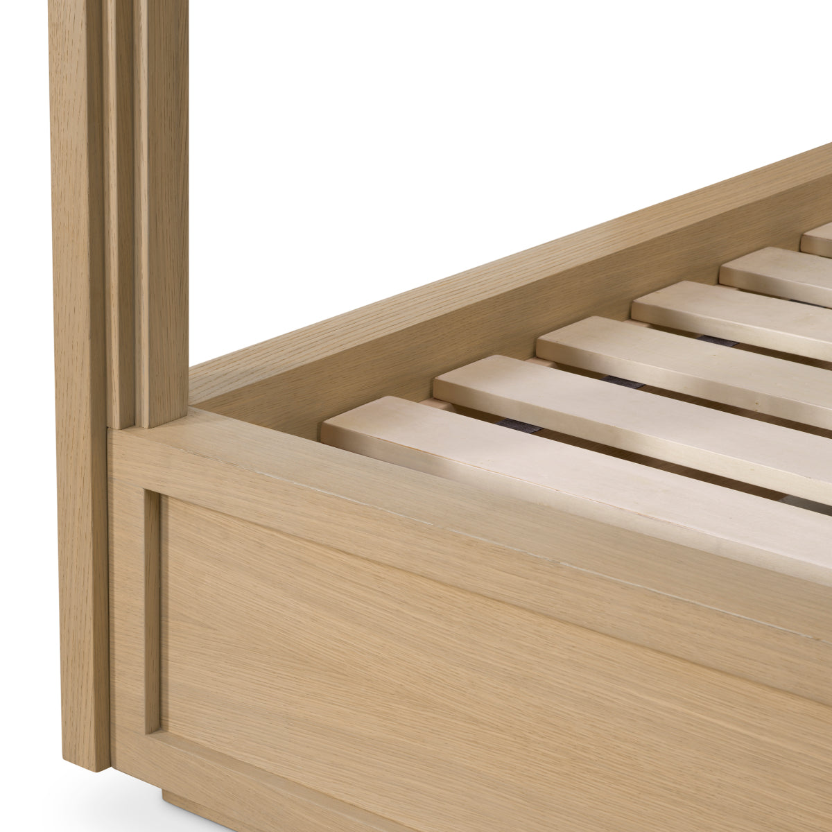Eichholtz Tribeca Canopy Bed, Natural Oak Veneer (119586)