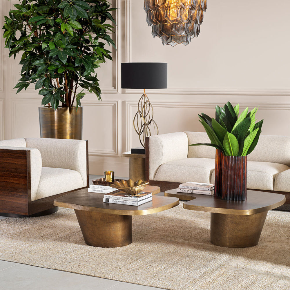 Eichholtz Pierro Coffee Table, Vintage Brass (119613)