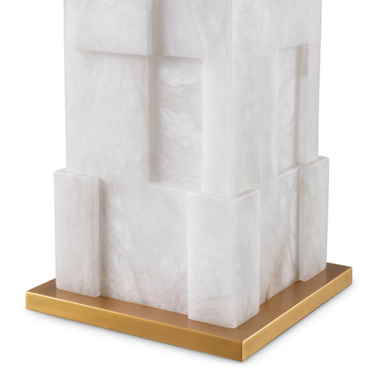 Eichholtz Fabiano Table Lamp, Alabaster, Antique Brass (119656UL)