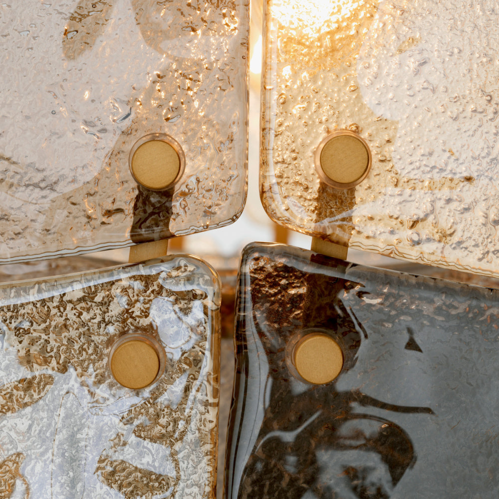 Eichholtz Laurent Chandelier, Antique Brass, Handmade Glass (119666UL)
