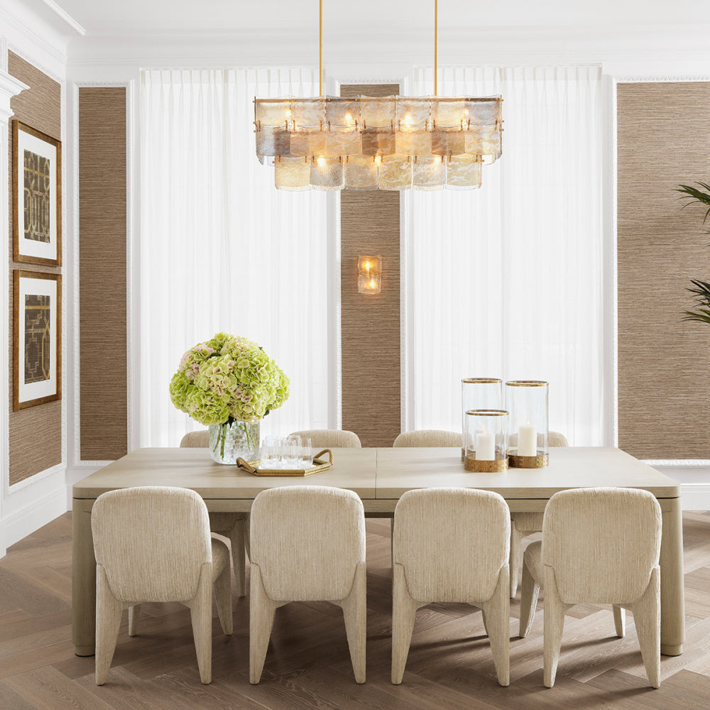 Eichholtz Laurent Chandelier, Antique Brass, Handmade Glass (119666UL)