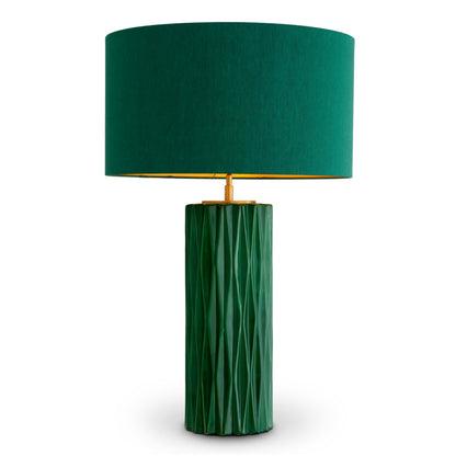 Eichholtz Amarello Table Lamp, Crackled Green Ceramic, Antique Brass (119674UL)