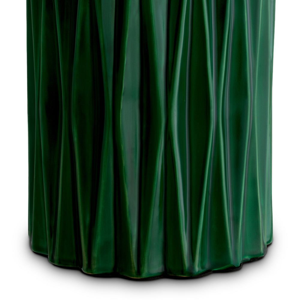 Eichholtz Amarello Table Lamp, Crackled Green Ceramic, Antique Brass (119674UL)