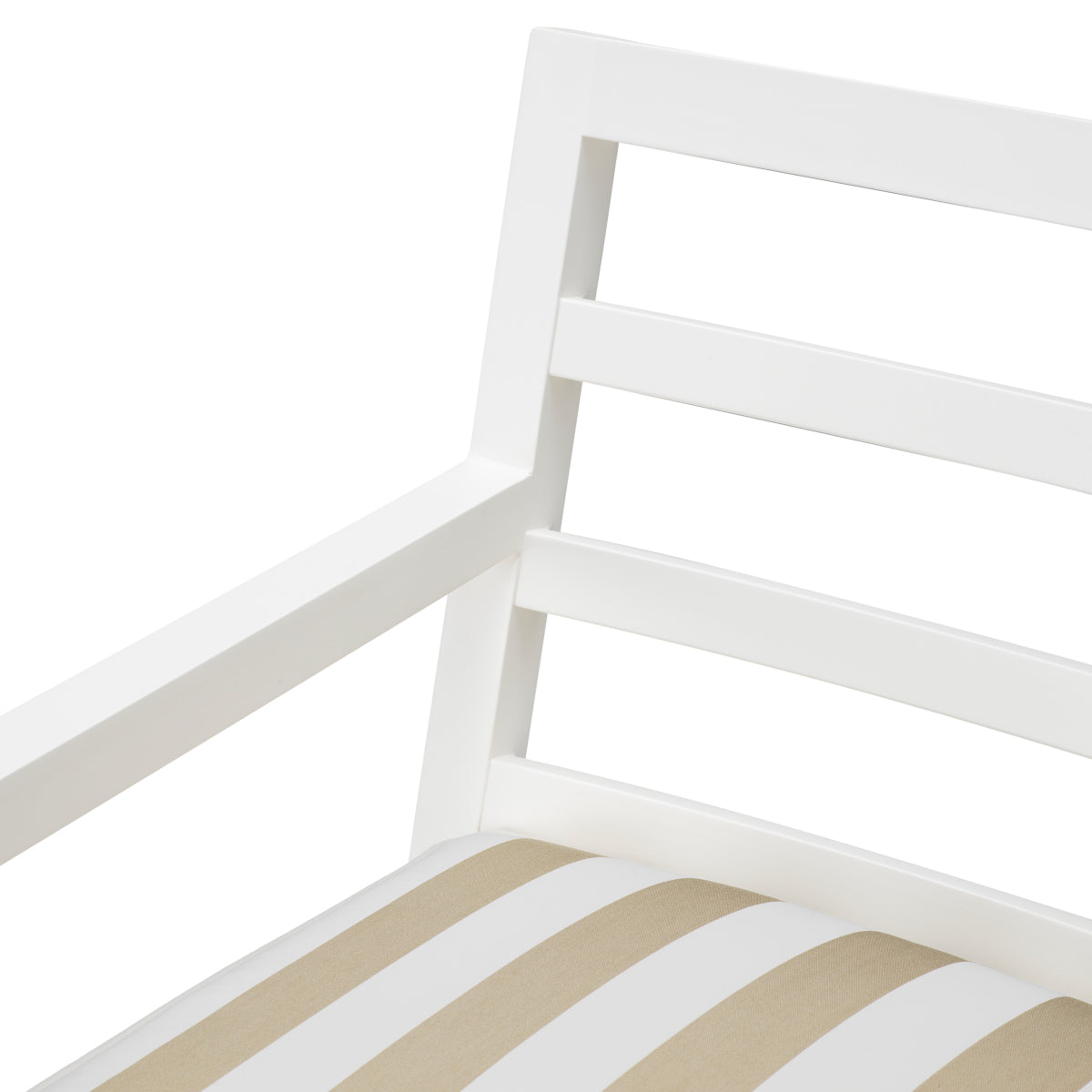 Delta Outdoor Dining Chair Matte White & Florent Beige