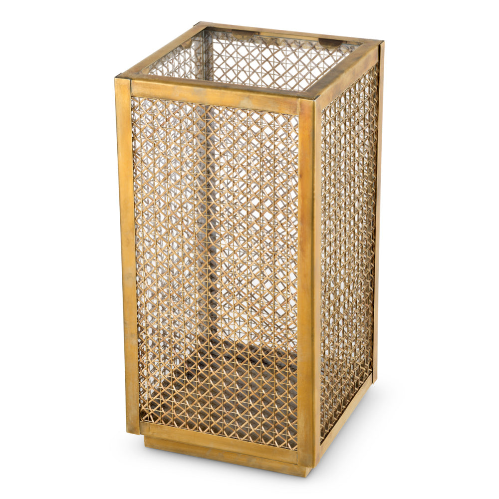 Eichholtz Cairo Hurricane, Large, Vintage Brass, Rattan (119802)
