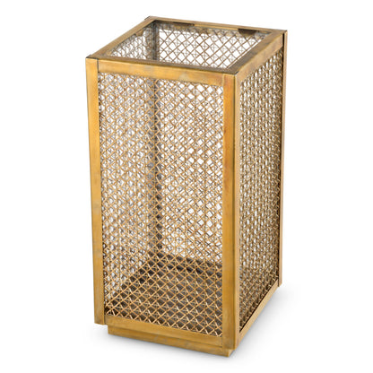 Eichholtz Cairo Hurricane, Large, Vintage Brass, Rattan (119802)