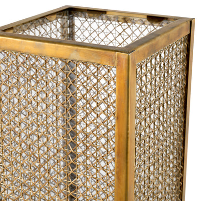 Eichholtz Cairo Hurricane, Large, Vintage Brass, Rattan (119802)