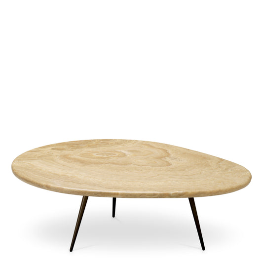 Eichholtz Portofino Coffee Table, Small, Onyx, Black Legs (119886)