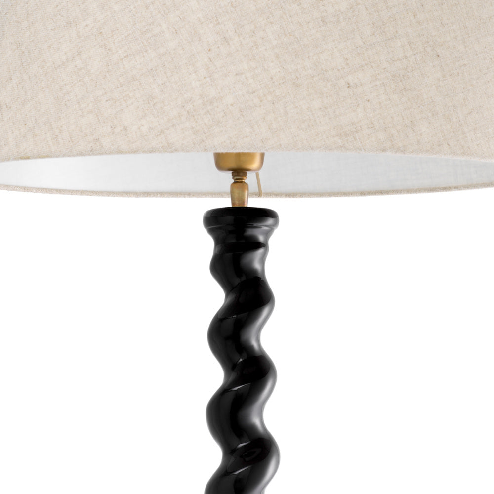 Eichholtz Massimo Floor Lamp, Piano Black (119896UL)