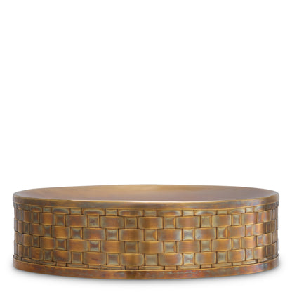 Eichholtz Lausanne Bowl, Vintage Brass (119910)