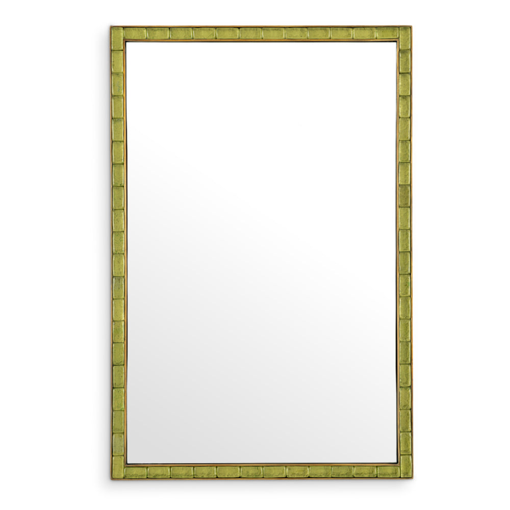 Eichholtz Torino Mirror, Vintage Brass, Handmade Glass (119915)